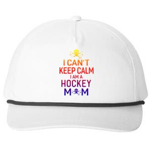 I Can't Keep Calm I Am Hockey Mom Gift Moms Gift Snapback Five-Panel Rope Hat