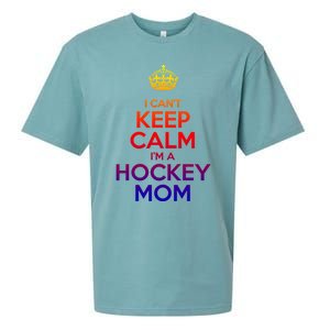 I Can't Keep Calm I'm A Hockey Mom Gift Sueded Cloud Jersey T-Shirt