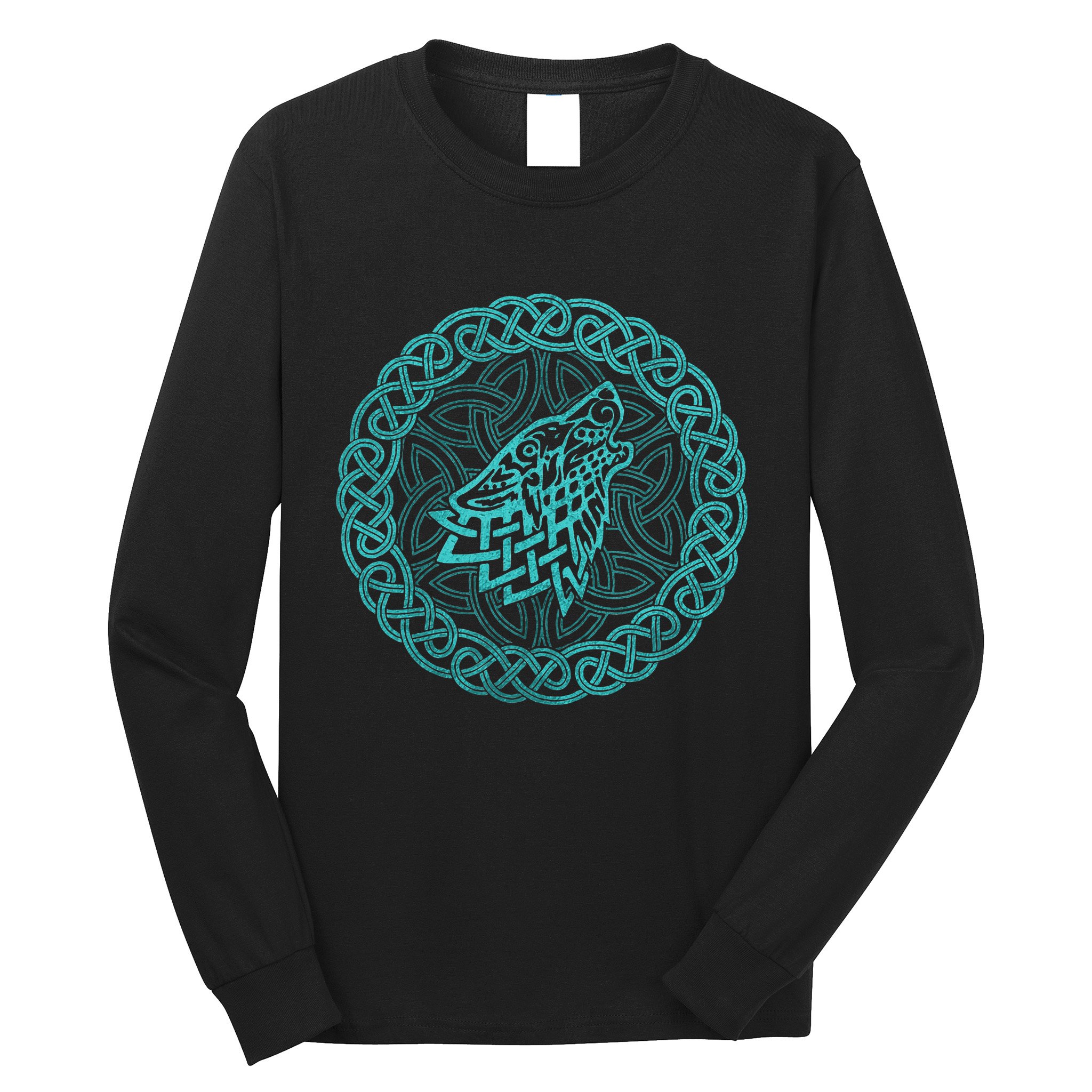 Ireland Celtic Knotwork Design Wolf Original Celtic Long Sleeve Shirt