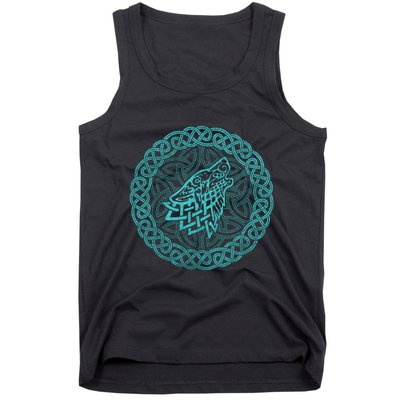 Ireland Celtic Knotwork Design Wolf Original Celtic Tank Top