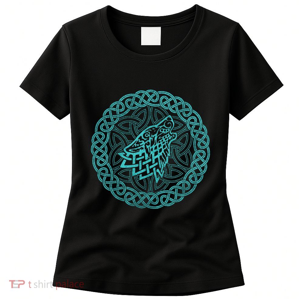 Ireland Celtic Knotwork Design Wolf Original Celtic Womens T-Shirt