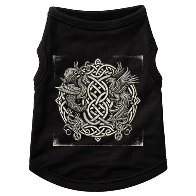 Intricate Celtic Knot With Dragon And Phoenix Doggie Tank