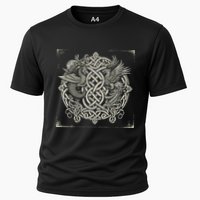 Intricate Celtic Knot With Dragon And Phoenix Performance Shirt