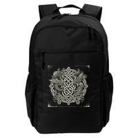 Intricate Celtic Knot With Dragon And Phoenix Backpack
