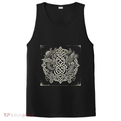 Intricate Celtic Knot With Dragon And Phoenix PosiCharge Competitor Tank