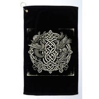 Intricate Celtic Knot With Dragon And Phoenix Golf Towel