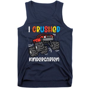 I Crushed Kindergarten Monster Truck Last Day Graduate Boy Tank Top