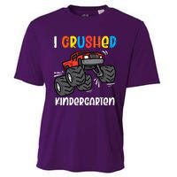 I Crushed Kindergarten Monster Truck Last Day Graduate Boy Cooling Performance Crew T-Shirt