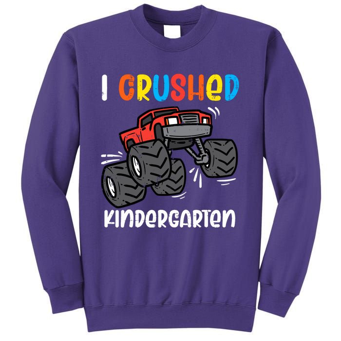 I Crushed Kindergarten Monster Truck Last Day Graduate Boy Sweatshirt