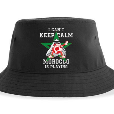 I Can't Keep Calm Morocco Is Playing Morrocan Pride Sustainable Bucket Hat