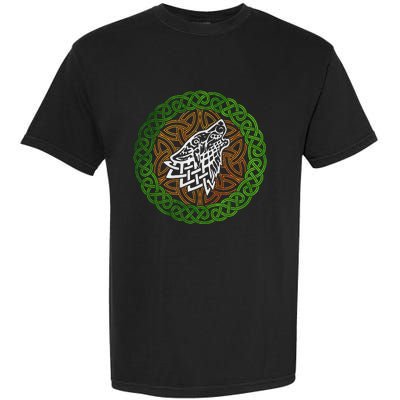 Ireland Celtic Knotwork Design Ornament Wolf Original Celtic Garment-Dyed Heavyweight T-Shirt