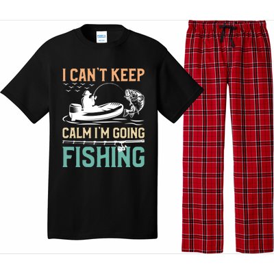 I Can’T Keep Calm I’M Going Fishing Funny Fish FatherS Day Great Gift Pajama Set