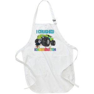 I Crushed Kindergarten Monster Truck Graduation Gifts  Full-Length Apron With Pockets