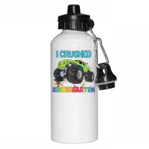 I Crushed Kindergarten Monster Truck Graduation Gifts  Aluminum Water Bottle