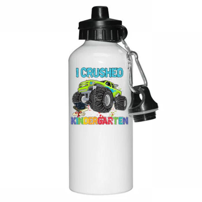 I Crushed Kindergarten Monster Truck Graduation Gifts  Aluminum Water Bottle