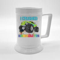 I Crushed Kindergarten Monster Truck Graduation Gifts  Beer Stein