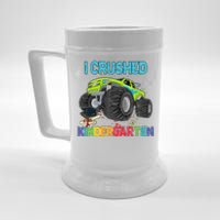 I Crushed Kindergarten Monster Truck Graduation Gifts  Beer Stein