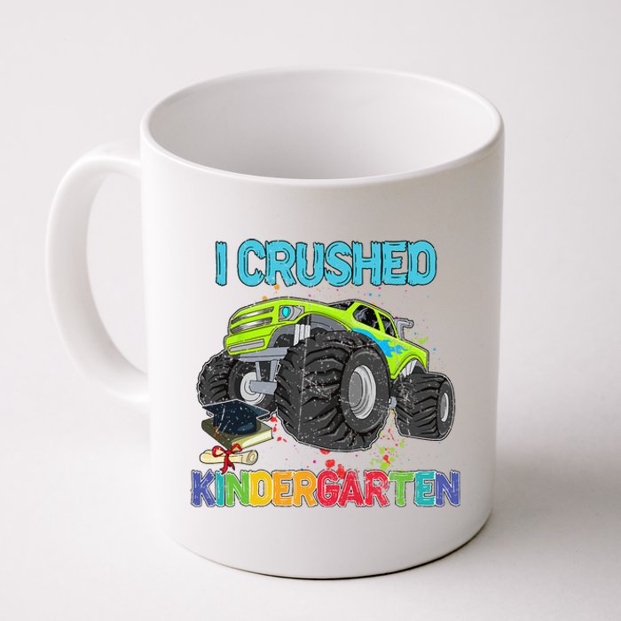 I Crushed Kindergarten Monster Truck Graduation Gifts  Coffee Mug