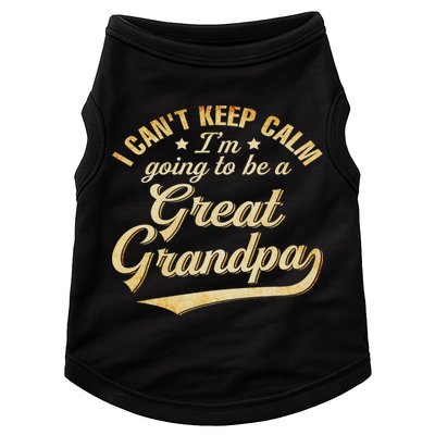 I Can't Keep Calm I'm Going To Be A Great Grandpa Doggie Tank