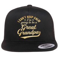I Can't Keep Calm I'm Going To Be A Great Grandpa Flatbill Hat
