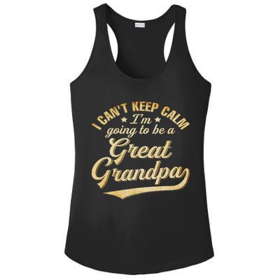 I Can't Keep Calm I'm Going To Be A Great Grandpa Ladies PosiCharge Competitor Racerback Tank