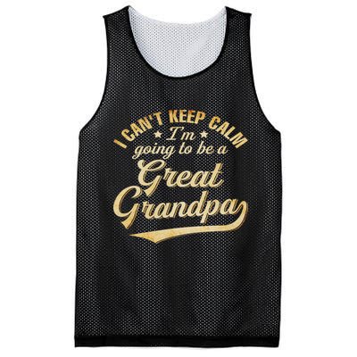 I Can't Keep Calm I'm Going To Be A Great Grandpa Mesh Reversible Basketball Jersey Tank