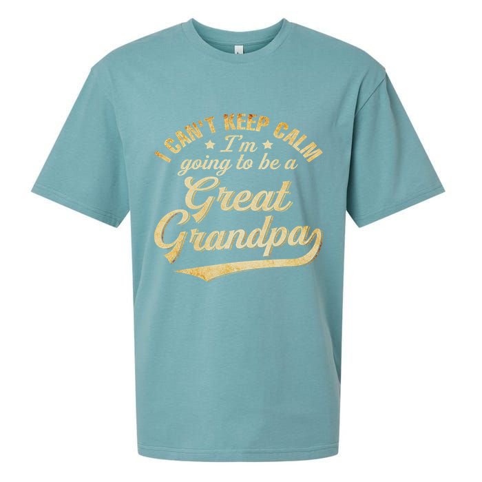 I Can't Keep Calm I'm Going To Be A Great Grandpa Sueded Cloud Jersey T-Shirt