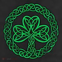 Irish Celtic Knot Shamrock Distressed Clover Gift Cool Comfort Performance Bucket Hat