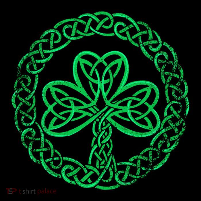 Irish Celtic Knot Shamrock Distressed Clover Gift Bucket Hat