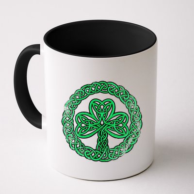 Irish Celtic Knot Shamrock Distressed Clover Gift Mug