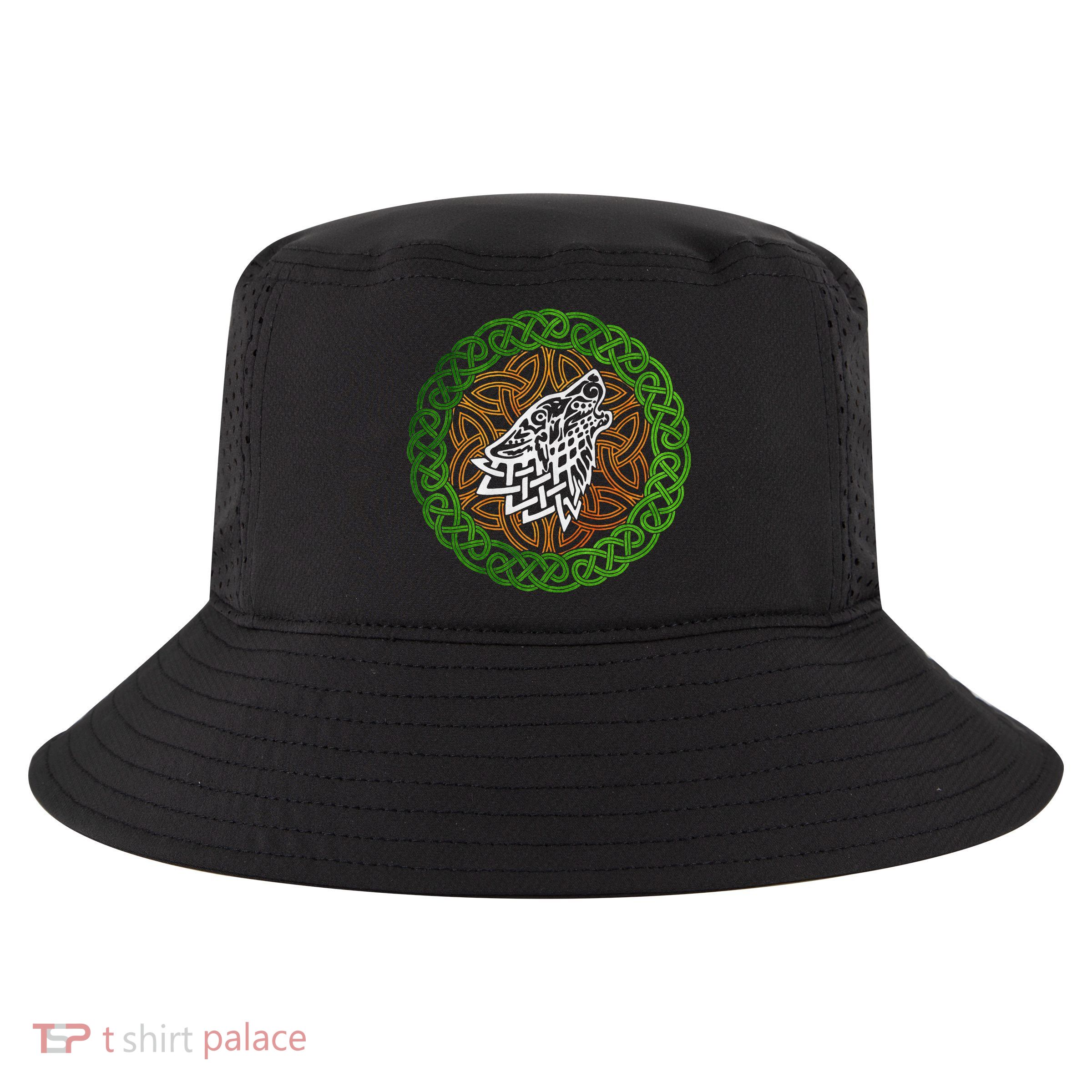 Ireland Celtic Knotwork Design Ornament Wolf Original Celtic Cool Comfort Performance Bucket Hat