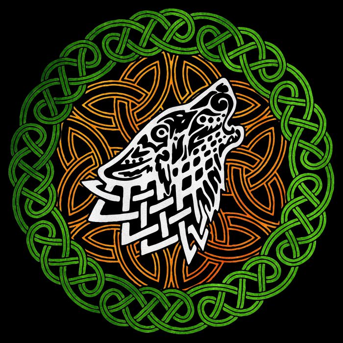 Ireland Celtic Knotwork Design Ornament Wolf Original Celtic Impact Tech Backpack