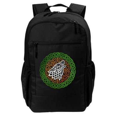 Ireland Celtic Knotwork Design Ornament Wolf Original Celtic Daily Commute Backpack