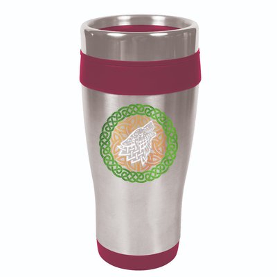 Ireland Celtic Knotwork Design Ornament Wolf Original Celtic 16oz Travel Tumbler