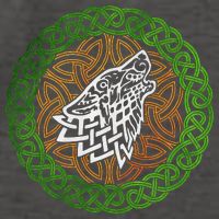 Ireland Celtic Knotwork Design Ornament Wolf Original Celtic Vector Backpack
