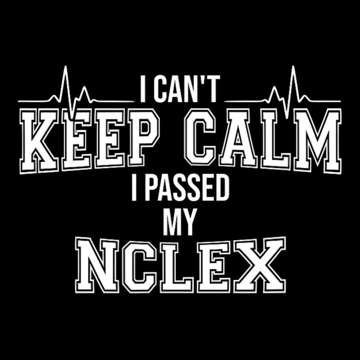 I CanT Keep Calm I Passed My Nclex Nurse Student Graduation Pom Pom 12in Knit Beanie