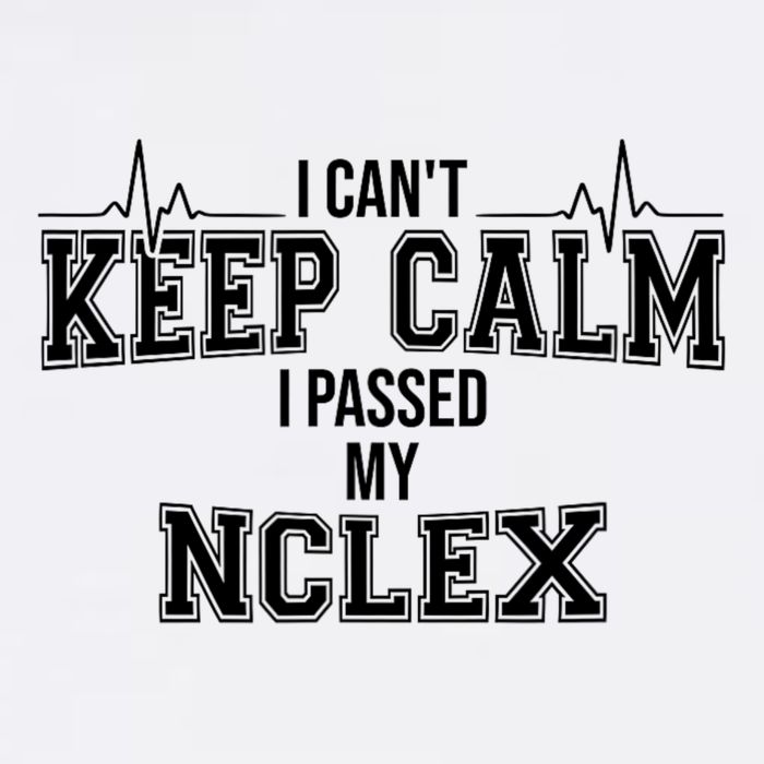 I CanT Keep Calm I Passed My Nclex Nurse Student Graduation Garment-Dyed Sweatshirt