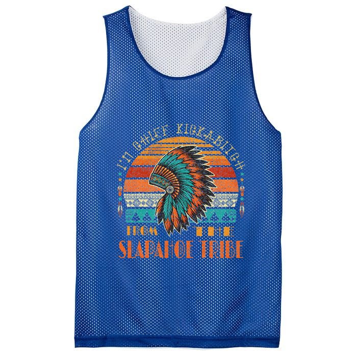 IM Chief Kickabitch From The Slapahoe Tribe American Native Mesh Reversible Basketball Jersey Tank