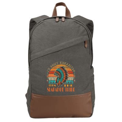 IM Chief Kickabitch From The Slapahoe Tribe American Native Cotton Canvas Backpack
