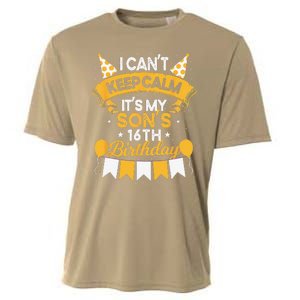 I Cant Keep Calm Its My Son 16th Birthday Bday Cooling Performance Crew T-Shirt