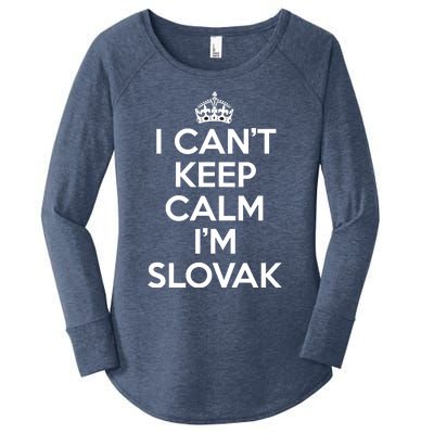 I Can't Keep Calm I'm Slovak Gift For Slovak Americans Women's Perfect Tri Tunic Long Sleeve Shirt