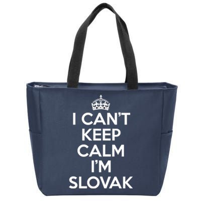 I Can't Keep Calm I'm Slovak Gift For Slovak Americans Zip Tote Bag