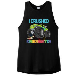 I Crushed Kindergarten Monster Truck Graduation Gifts Ladies PosiCharge Tri-Blend Wicking Tank