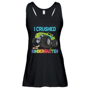 I Crushed Kindergarten Monster Truck Graduation Gifts Ladies Essential Flowy Tank