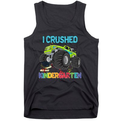 I Crushed Kindergarten Monster Truck Graduation Gifts Tank Top