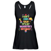 I Can't Keep Calm It's My Daughter's Birthday Ladies Essential Flowy Tank