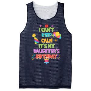 I Can't Keep Calm It's My Daughter's Birthday Mesh Reversible Basketball Jersey Tank