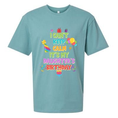 I Can't Keep Calm It's My Daughter's Birthday Sueded Cloud Jersey T-Shirt