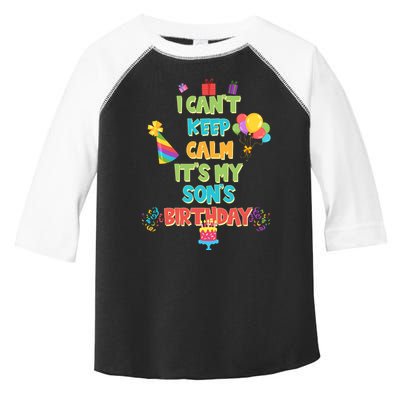 I Can't Keep Calm It's My Son's Birthday Toddler Fine Jersey T-Shirt