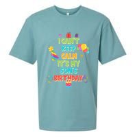 I Can't Keep Calm It's My Son's Birthday Sueded Cloud Jersey T-Shirt